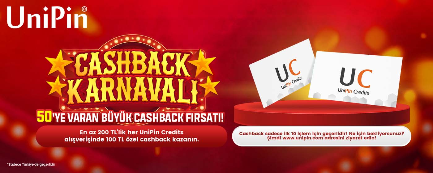 UniPin Cashback Karnavalı